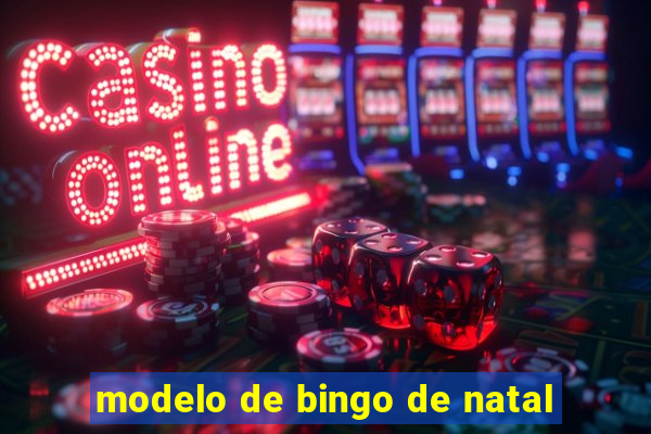 modelo de bingo de natal